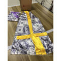 LEVEL S390012 Custom Satin Robes Femme Robe Girls Kimono Robe